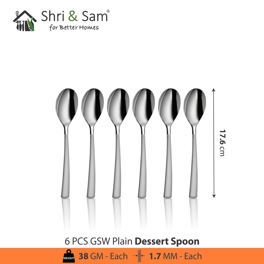 Jagdamba Cutlery Pvt Ltd. Cutlery 18 PCS Cutlery Set- GSW Plain