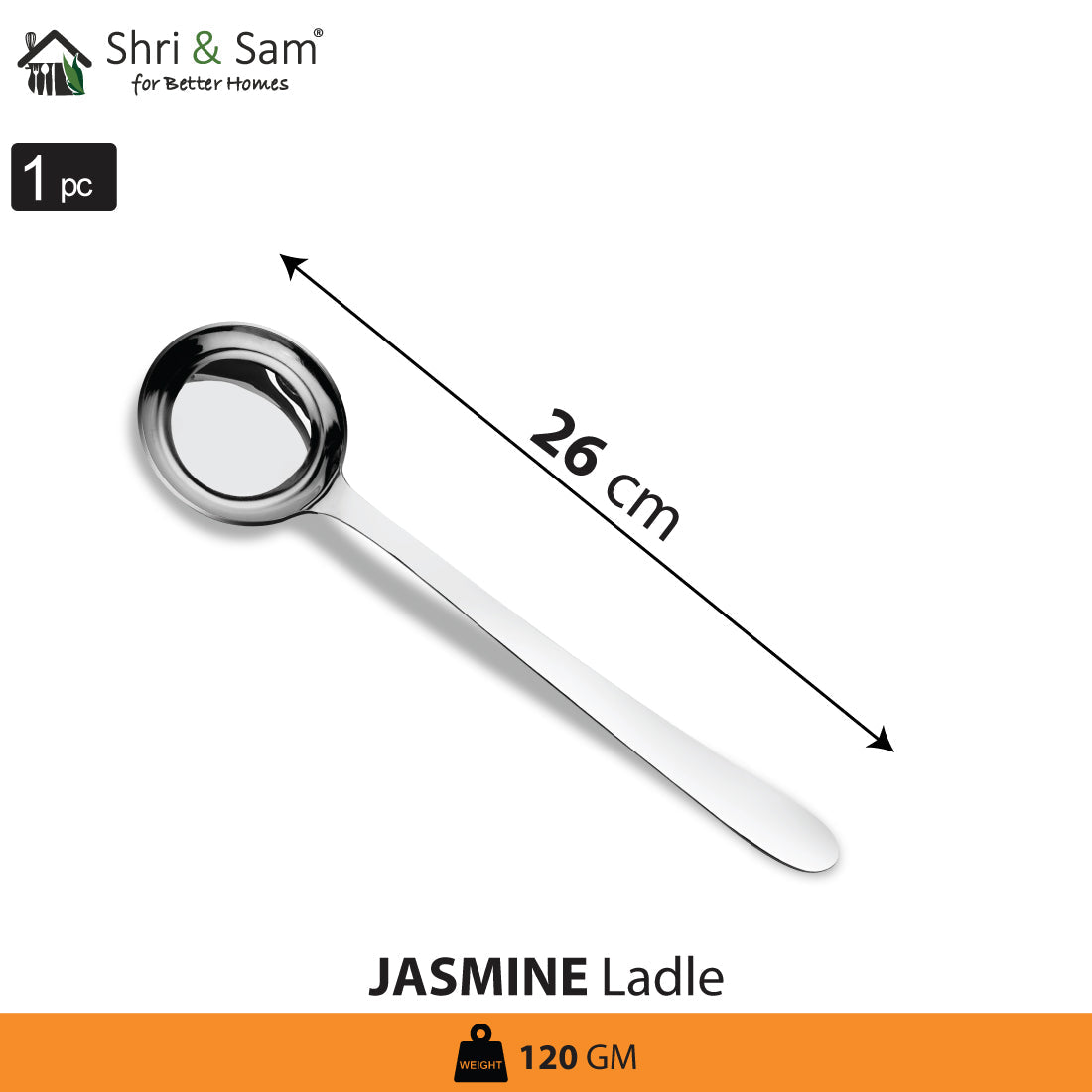 Stainless Steel Ladle Jasmine